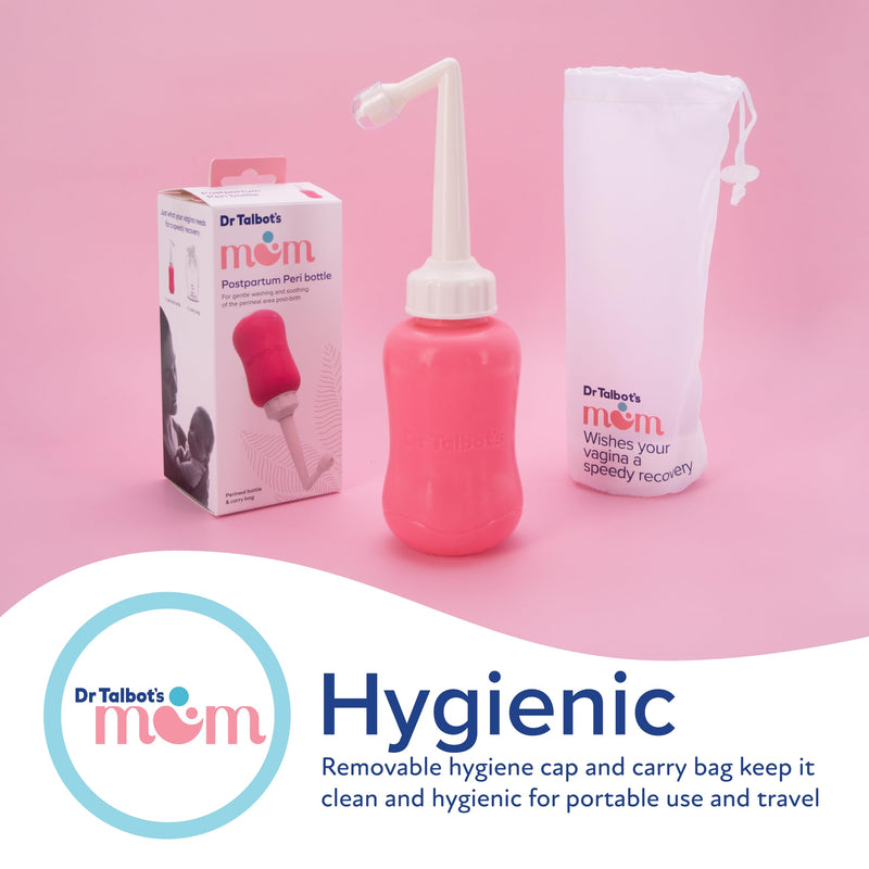 [Australia] - Dr. Talbot's Mom Postpartum Peri Bottle with Carry Bag - Silicone Perineal Spray Bottle for Mothers - 12.2 fl oz 
