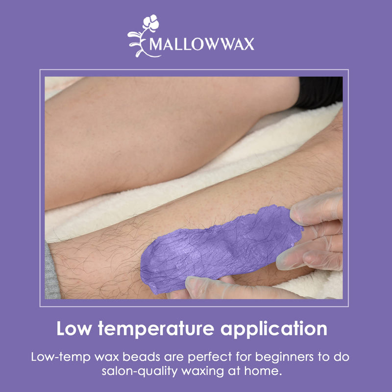 [Australia] - Lavender - Wax Beads for Hair Removal - Natural & Hypoallergenic Formula - Stripless Refillable 2LB - Ideal for At-Home Use and Sensitive Areas Lavender- 2 LB 