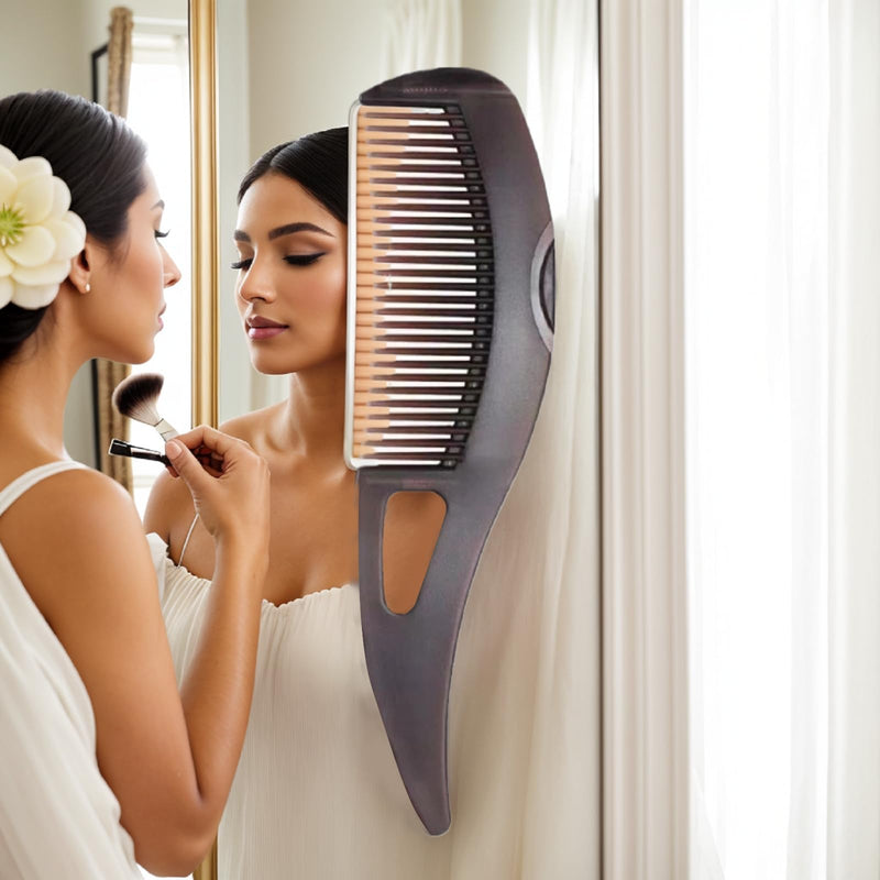 2 pcs xiangwenlan dandruff comb,Hollow Tooth Hair brush for Scalp Massage, Reduce Scalp Itching/Oil, Dandruff brush with Skin Scraping Handle,Scalp Care Comb for Women and Men, Small,