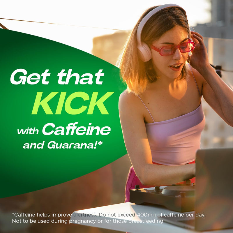 Berocca Boost Effervescent Tablets with Guarana, Caffeine and Vitamin B12, Also Contains Vitamin C and Magnesium, 1 Pack of 20-3 Weeks Supply