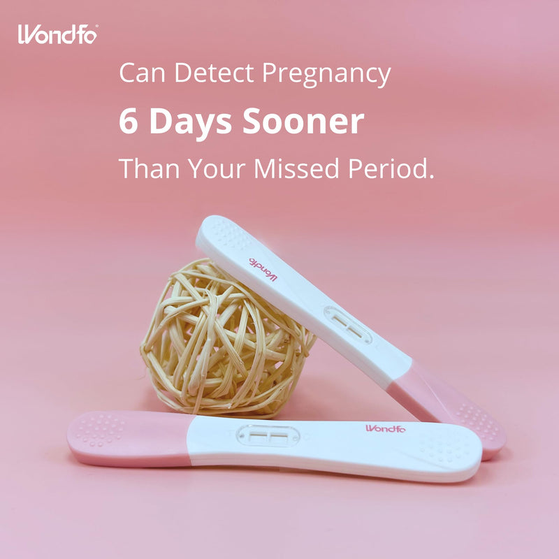 Wondfo Early Result Pregnancy Test [10mIU/ml 5 Pack ] and Rapid Result Pregnancy Test Strips Kit [ 25mIU/ml 3 Pack ]