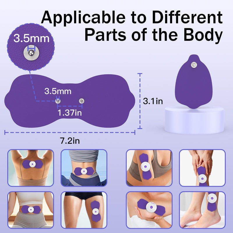 APP Wireless TENS Unit Muscle Stimulator 12 Modes for Pain Relief | Dual Host Independent Control, EMS Muscle Stimulator for Back, Shoulder, Legs Pain Relief, 20 Intensity, 8 Pcs Electrode Pads