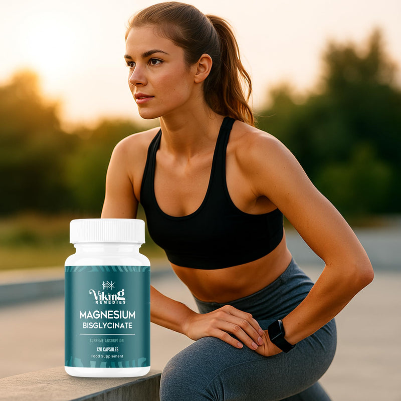 Magnesium Bisglycinate – High Absorption for Sleep, Relaxation & Muscle Recovery – 120 Vegan Capsules – Made in UK