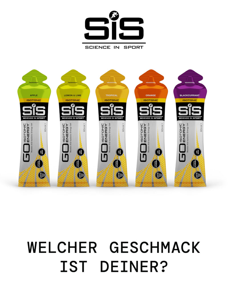 [Australia] - Science in Sport GO High Carb Isotonic Energy Gel 5 x 60ml, Vegan - Isotonic formulation with 22g carbohydrates, good energy supplier, optimal alternative for isotonic drinks, pack of 5 