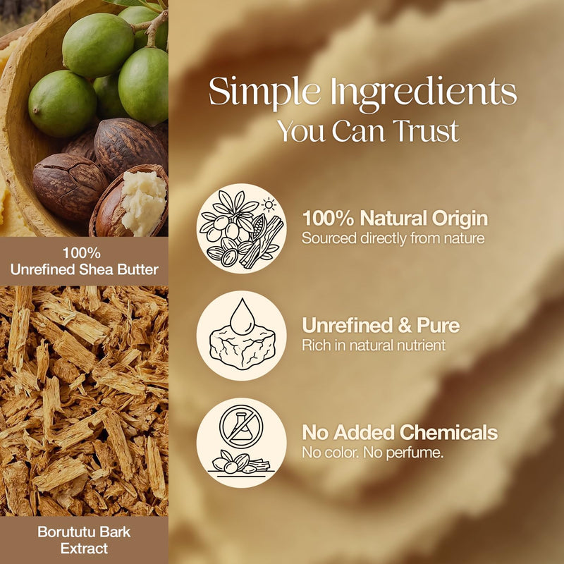 100% Pure Yellow Shea Nut Butter 7oz Unrefined & Raw Natural Moisturizer for Skin Hair & Lips, African Shea Butter Rich in Vitamins & Antioxidants No Added Color or Fragrance 7 Fl Oz (Pack of 1)