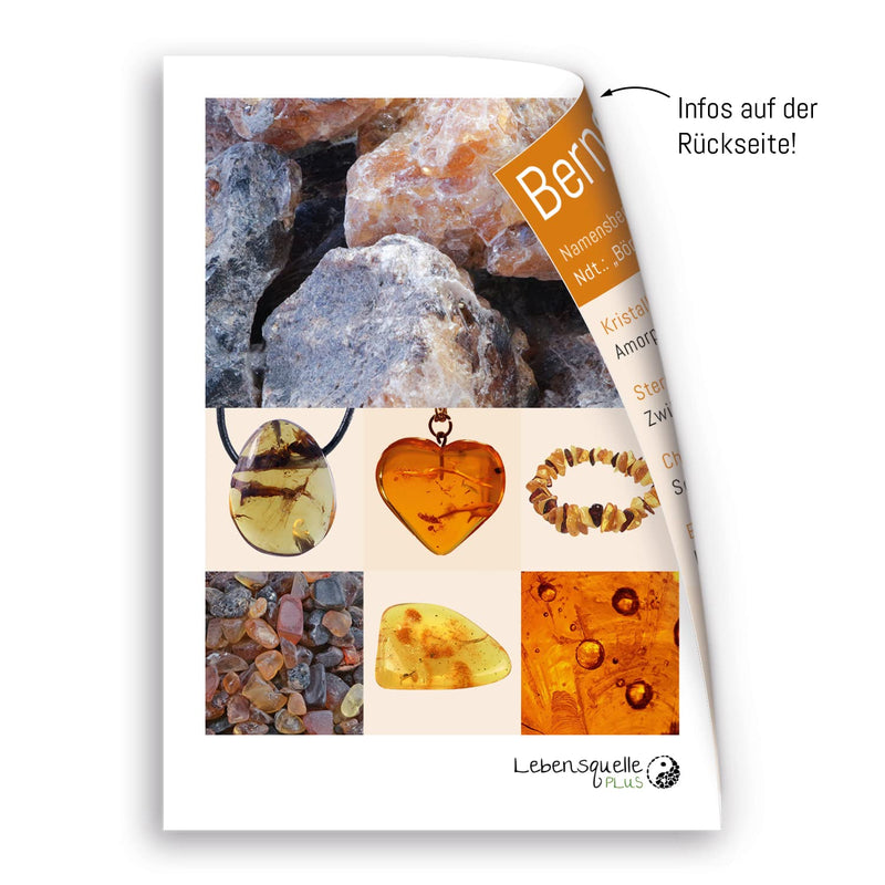 [Australia] - Source of Life Plus Popular Tumbled Stone | Tumbled stones polished | Gemstone Hand Flatterer Pocket Stone (Amber, M) Amber 