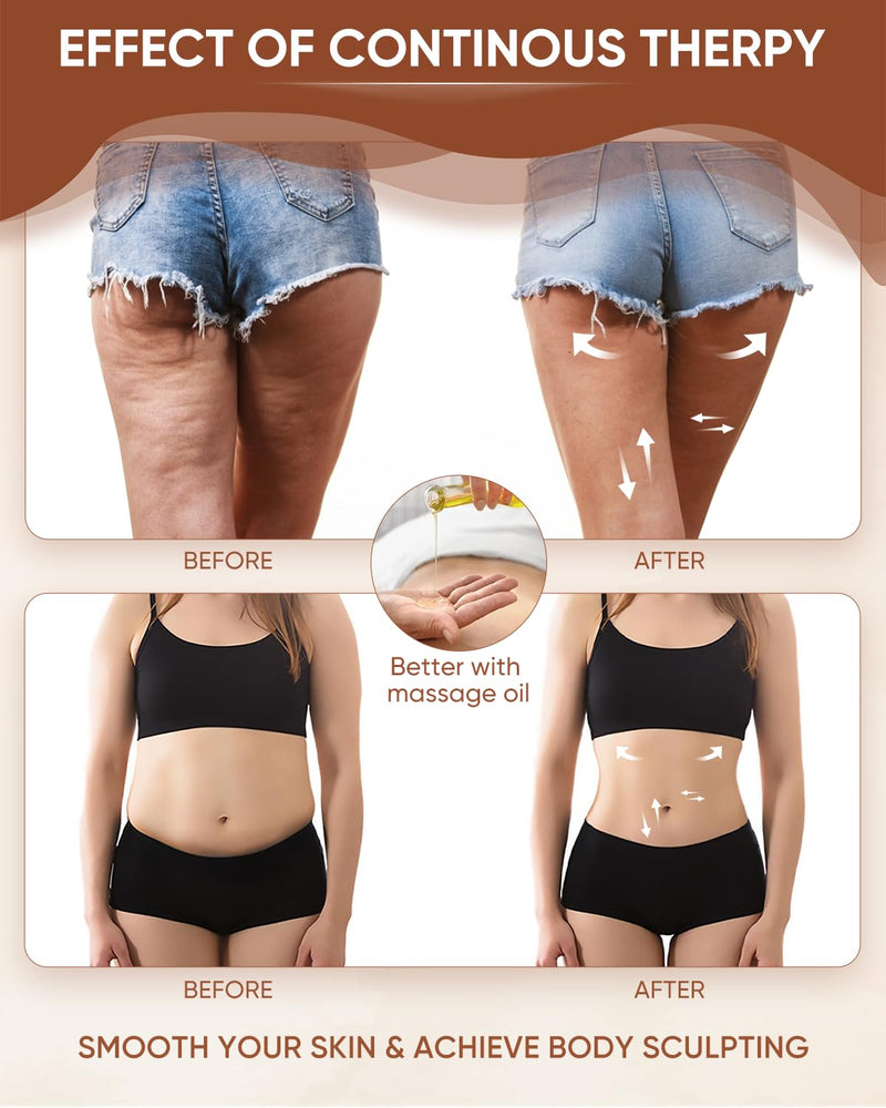 [Australia] - ONUEMP Stainless Steel Gua Sha Stick, Lymphatic Drainage Massager Cellulite Remover, Pressure Point Muscle Scraper Tool, Maderoterapia Kit for Body Sculpting, Fascia Massage, Myofascial Release 