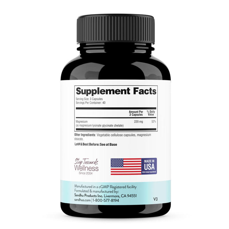 Sandhu's Vitamin D3 K2 with Quercetin & Magnesium Glycinate Lysinate Capsules | Support Quality Sleep, Immune & Muscle Health