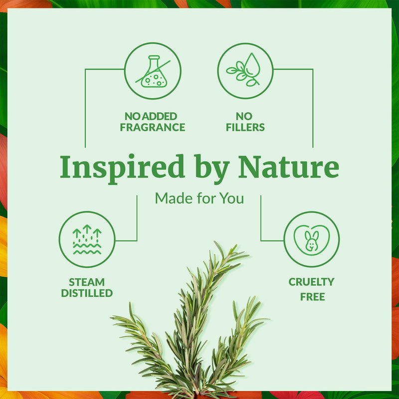 [Australia] - SVA Rosemary Essential Oil ‚Äì 4 Fl Oz ‚Äì 100% Natural Rosemary Oil for Hair, Face, Skin Care, Diffuser, Aromatherapy, Scalp, Body Massage, Soap and Candle Making ‚Äì with Dropper 4 Fl Oz (Pack of 1) 