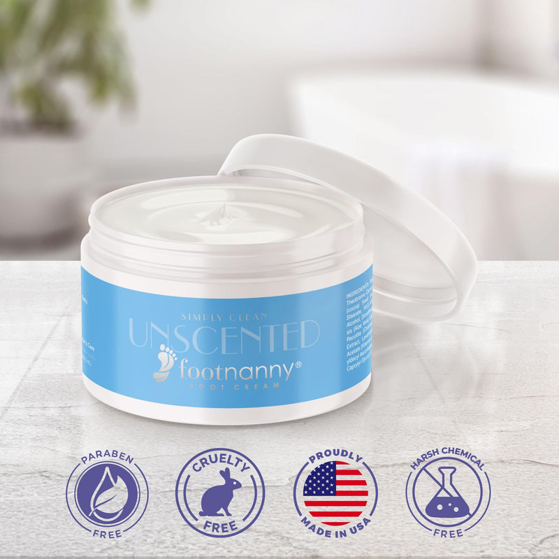 [Australia] - Footnanny - Unscented Foot Cream - Soothes Cracked Heels and Dead Skin with an Old Fashion, Invigorating Formula 