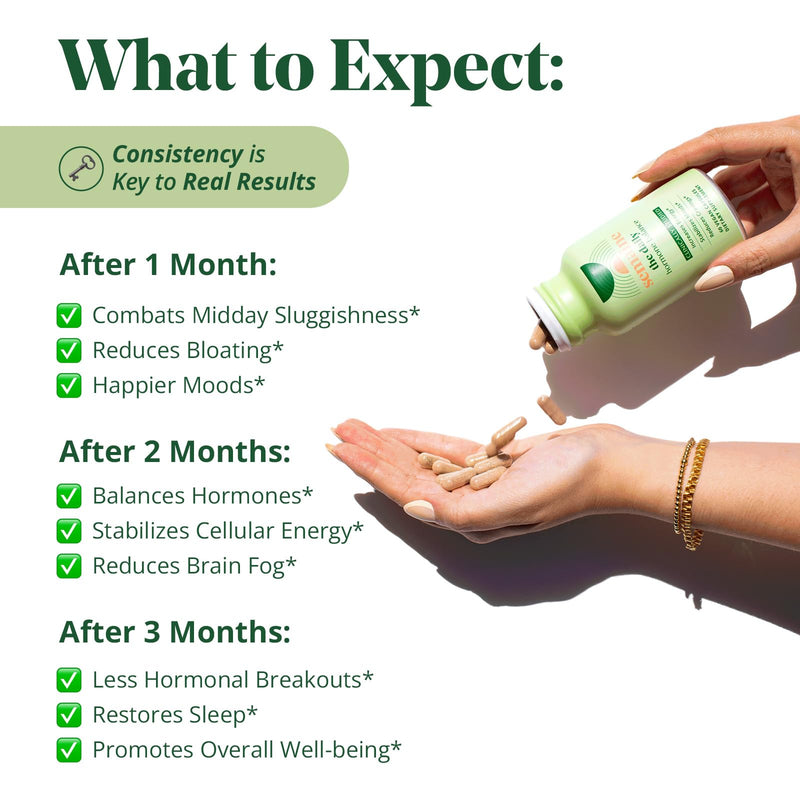 [Australia] - Semaine Daily Hormone Balance ‚Äì Clearer Skin, Enhanced Moods, Deeper Sleep & Happier Hormones. Hormone-Free, Vegan Capsule, Multi-Symptom Support (60 ct) 