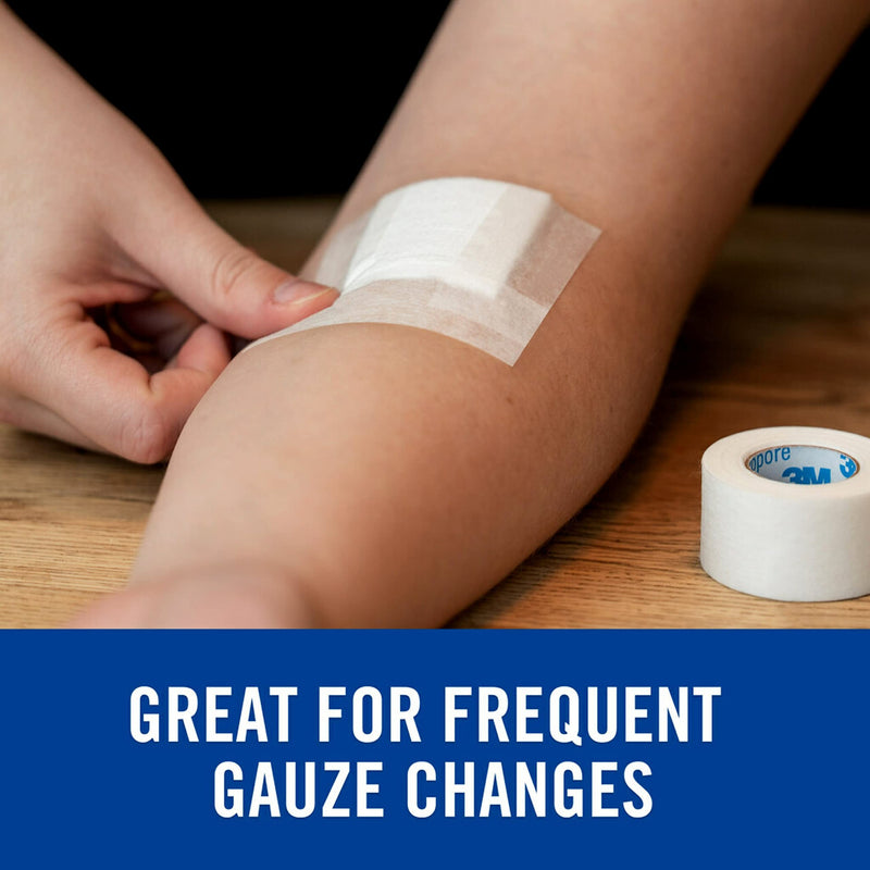 [Australia] - Nexcare Gentle Paper Tape, Medical Paper Tape, Secures Dressings and Lifts Away Gently - 1 In x 10 Yds, 2 Rolls of Tape 