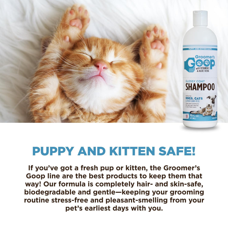 Groomer's Goop Glossy Coat Pet Shampoo - 16 oz Flip-Top Bottle - PawsPlanet Australia
