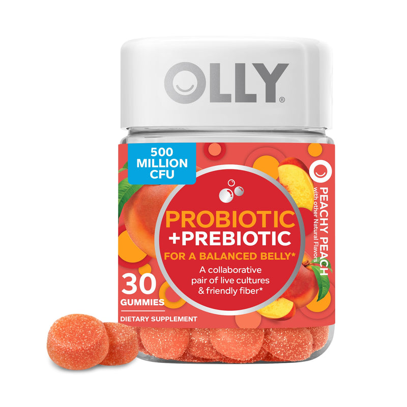 OLLY Kids Multivitamin + Probiotic Gummy & Probiotic + Prebiotic Gummy 70 Count (Pack of 1)