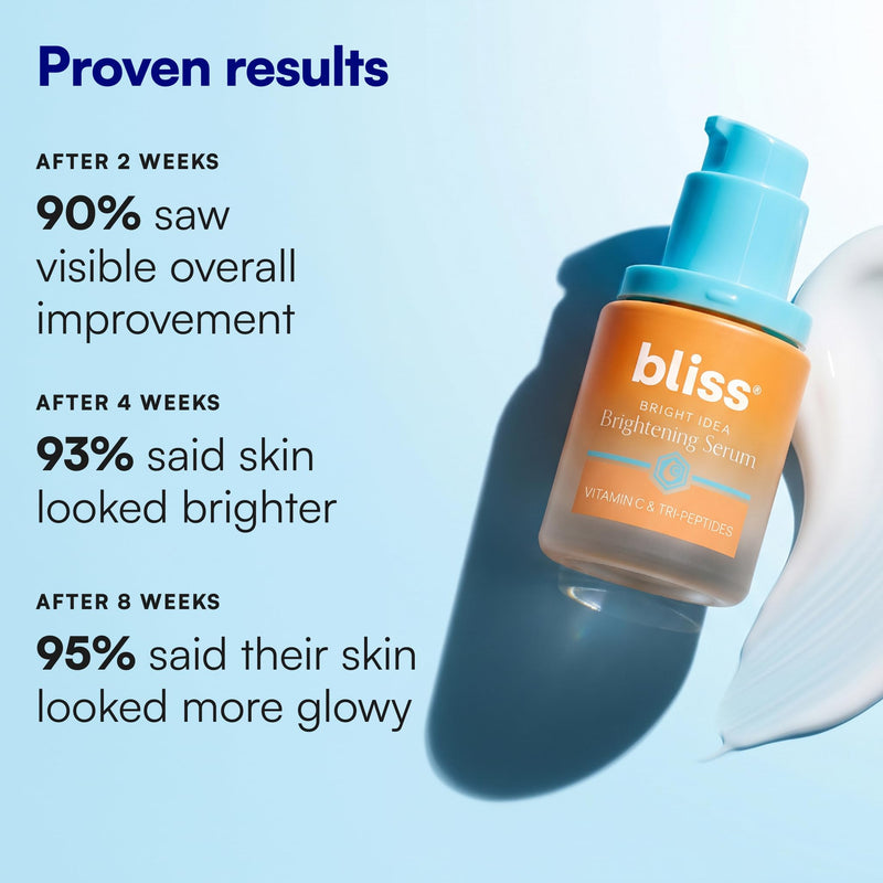 Bliss Bright Idea Vitamin C Brightening Face Serum - 1 Fl Oz - Long-Lasting 01- Vitamin C: Brightening & Discoloration Serum