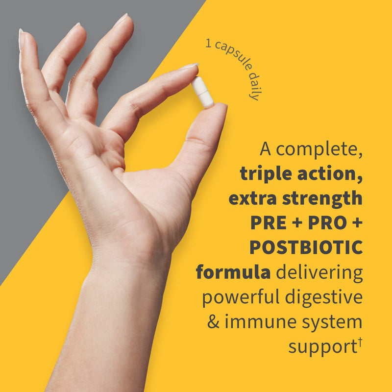[Australia] - Garden of Life Dr Formulated Once Daily 3-in-1 Complete Probiotics, Prebiotics & Postbiotics Supplement for Women and Men‚Äôs Digestive & Immune Health ‚Äì Extra Strength, 100 Billion CFU, 30 Day Supply 