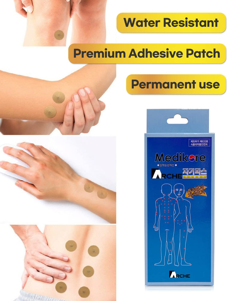 [Australia] - 100pcs ACU-Magnetic Patches Healing Tip Magnet Pain Relief Like Acupuncture Pre-attached to Plasters for shoulder wrist neck arm leg back 