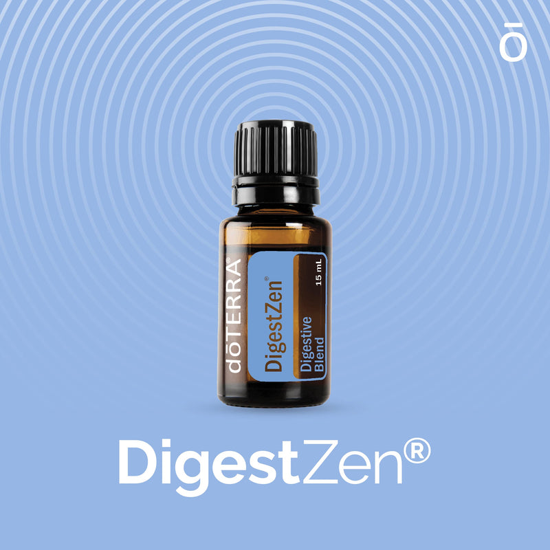 doTERRA DigestZen 15ml - Pure Essential Oil Digestive Blend with Peppermint, Ginger and Other Natural Oils to Help Reduce Gas, Indigestion and Upset Stomach 0.51 Fl Oz
