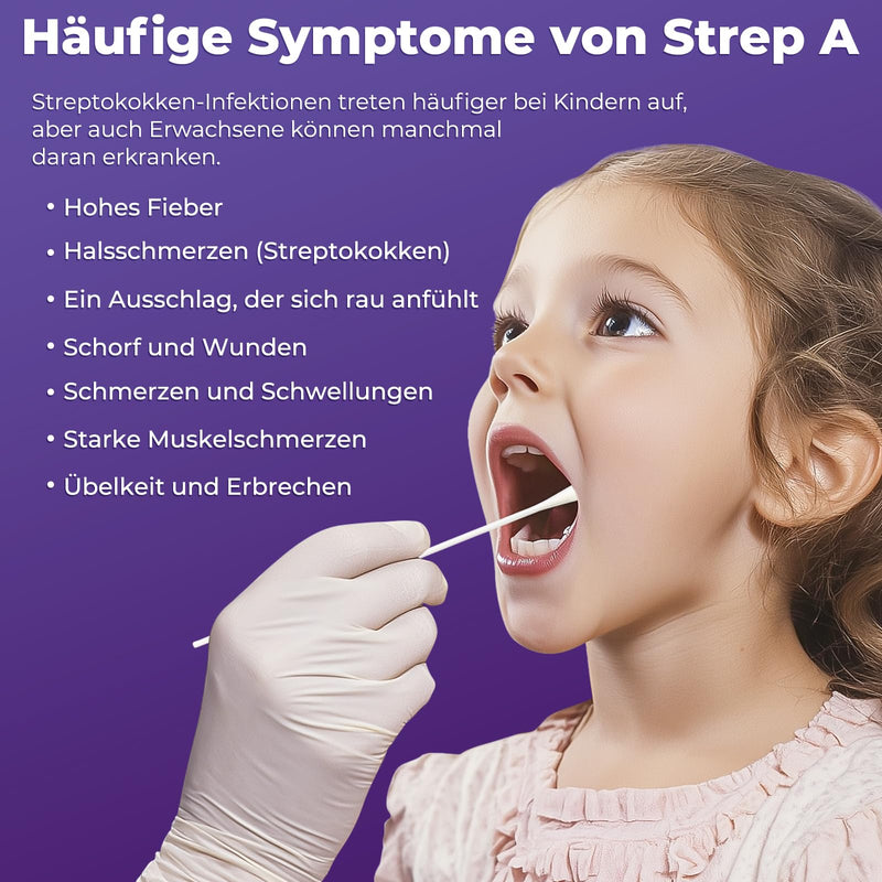 [Australia] - Wondfo Streptococcal Rapid Test 5x Strep A Test Scarlet Fever Rapid Test Group A Streptococcal Antigen Test Strep A Test Kit 