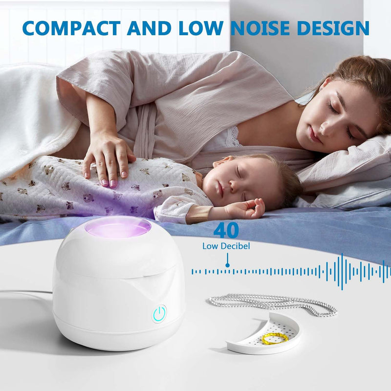 [Australia] - Ultrasonic Retainer Cleaner Machine 45kHz 200ml Portable Ultra Sonic Retainer Cleaner for Dental Retainer Mouth Guards Aligner Night Guard Braces Toothbrush Jewelry 