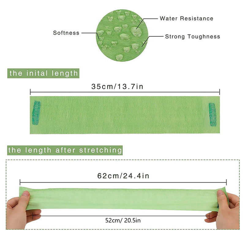 [Australia] - Barber Accessories - Disposable Stretchy Neck Strips for Haircutting and Styling, 5 Rolls (500 Strips, Green) 