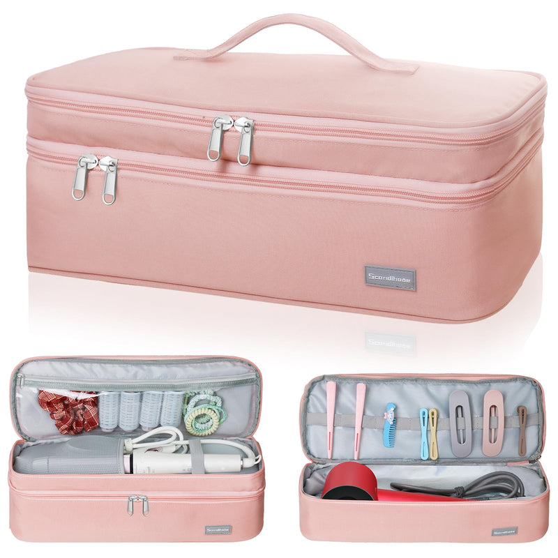 Double-Layer Travel Storage Bag & Travel Toiletry Bag for Women with Hanging Hook