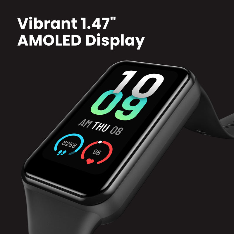 [Australia] - Amazfit Band 7 Fitness and Activity Trackers and Smartwatches, Heart Rate, SpO2, Sleep Analysis, Amazon Alexa Built-In, 18-Day Battery, Black 