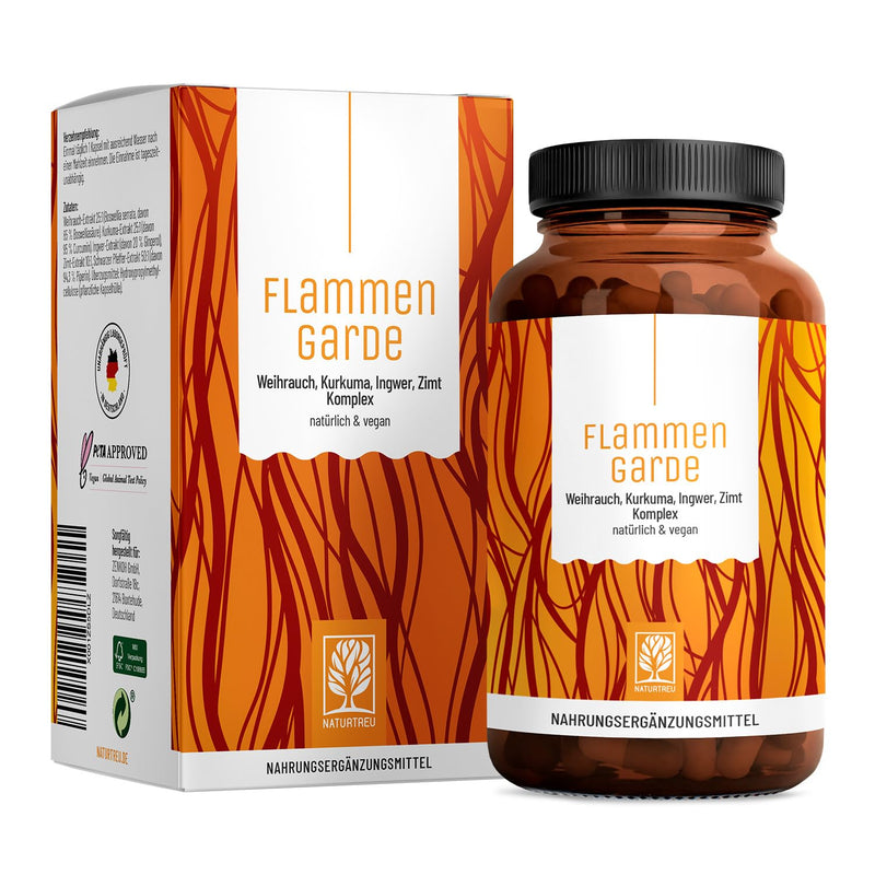 [Australia] - Frankincense Turmeric Ginger Capsules High Dose - 196.1 mg Boswellic Acid, 133.3 mg Curcumin, Cinnamon, Gingerol & Piperine - Without Chemical Anti-Inflammatories or Joint Capsules Flame Guard 