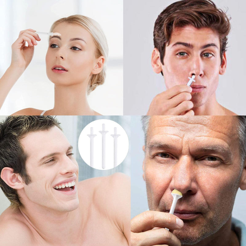 [Australia] - Pack of 100 nose wax sticks, nose hair wax applicators, dual-use nose wax sticks, for nostril cleaning and nose hair removal, available for men and women 