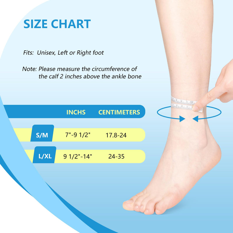 [Australia] - joingood AFO foot lift orthosis for walking, foot splint with shoes for foot drop, orthosis foot lift weakness for Achilles tendon, stroke, dorsiflexion of the foot, foot orthosis for left & right (L/XL) L/XL 