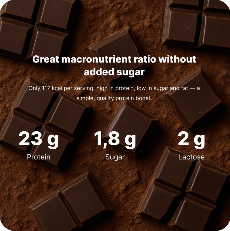 Vilgain Whey Protein Chocolate 10x30g | 23g Protein per Serving | Ultrafiltered CFM Whey Concentrate | High BCAA & Protein Content | Sweetened with Stevia
