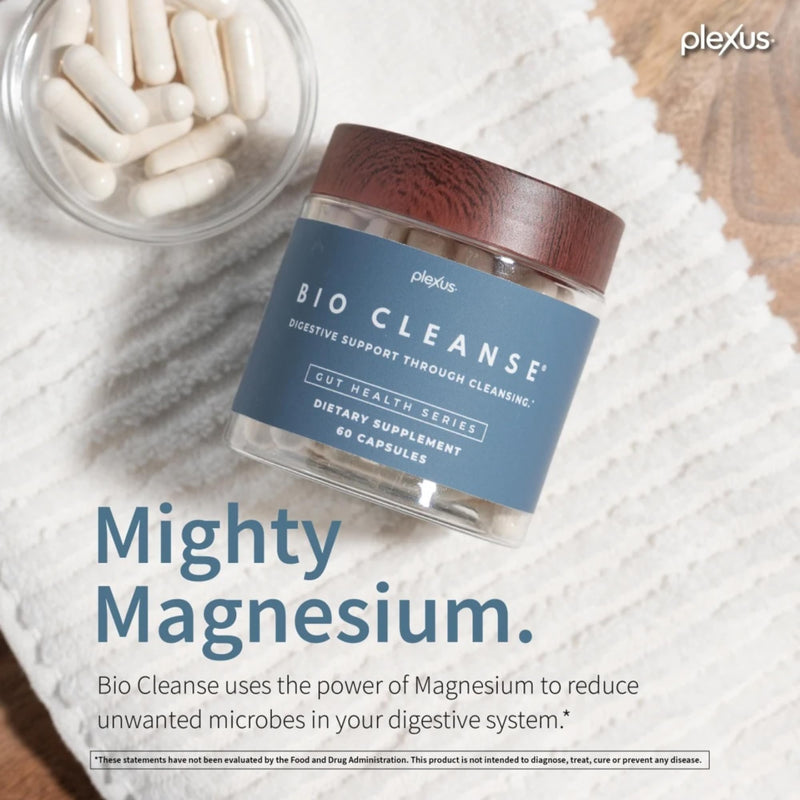 Plexus® Bio Cleanse® 60 ct. | Daily gut health supplement with magnesium for digestive cleansing, regularity, and vitamin C antioxidant support