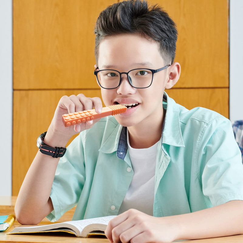 [Australia] - Sensory Chew Stick Toys (5 Pack) - Designed for ADHD, Autism, SPD, Oral Motor Stimulation, Special Needs - Extra Tough Sensory Oral Motor Chew Tool for Moderate Chewers (Standard - Moderate Chewer) Standard - Moderate Chewer 