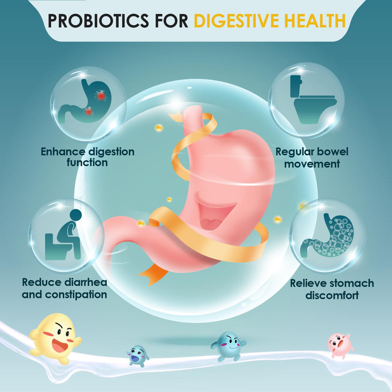 [Australia] - Probiotics for Men, Probiotics and Prebiotics for Digestive Health, 90 Tablets, 60 Billion CFUs for Immune and Gut Health, 10 Strains, Hypoallergenic Probiotics, Shelf Stable, Gluten & Soy Free 