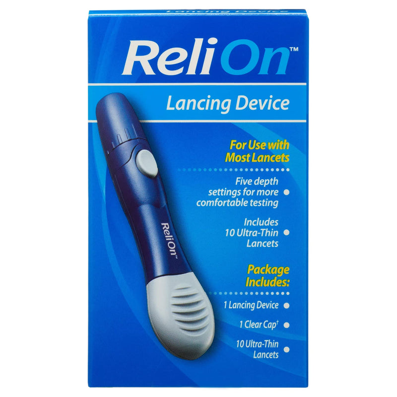 [Australia] - Lual's 45 Diabetes Decoded Bundle with Lancing Device Compatible with Most Brands | 1 Relion Lancing Device Plus + 10 Ultra-Thin Lancets | lancing devices for blood testing 