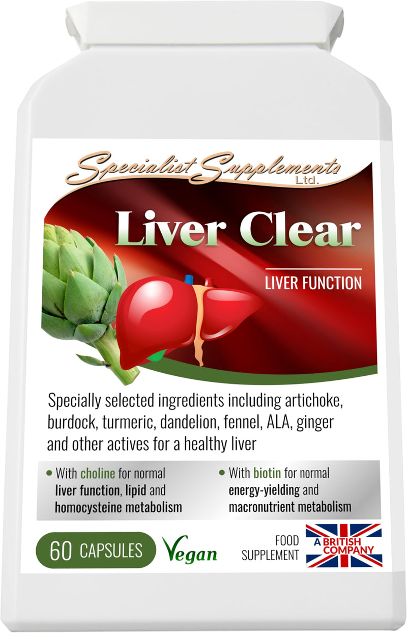 Liver Clear Liver Function Support, 60 Capsules