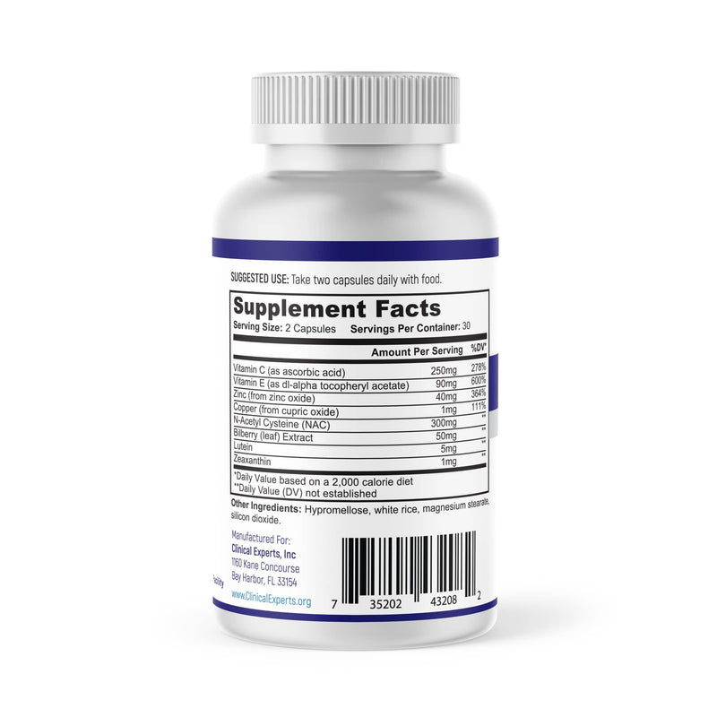 [Australia] - Navan CataRx Antioxidant AREDS 2 Eye Vitamins & Minerals Supplement for Lens Clarity & Retina Health by Clinical Experts - Lutein, Zeaxanthin, Zinc, Vitamin C, NAC - 60 Capsules 