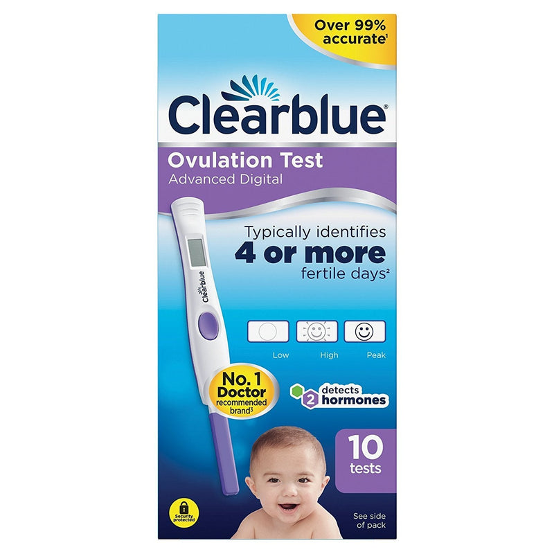 Clearblue Advanced Digital Ovulation Test--Pack of 10 Sticks 10 Count (Pack of 1)