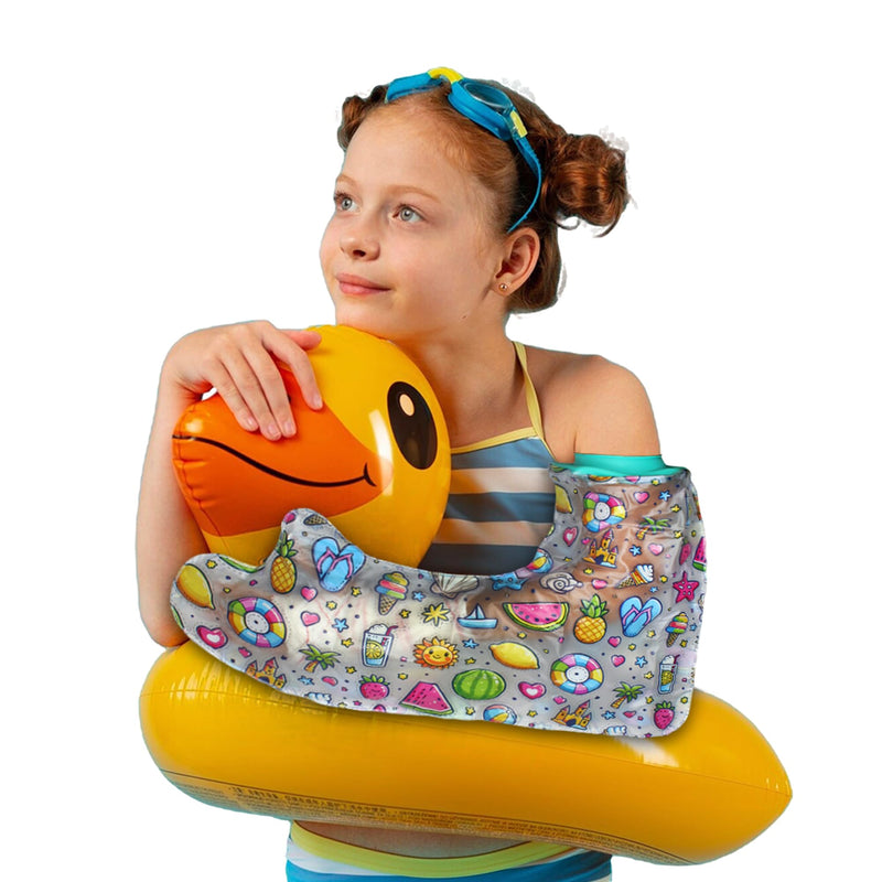 [Australia] - DOJA Barcelona | Plaster protection waterproof arm child | 392x535mm| Shower protection PVC plaster protection with silicone closure | Waterproof arm protector for plaster casts | Waterproof for shower or swimming pool 