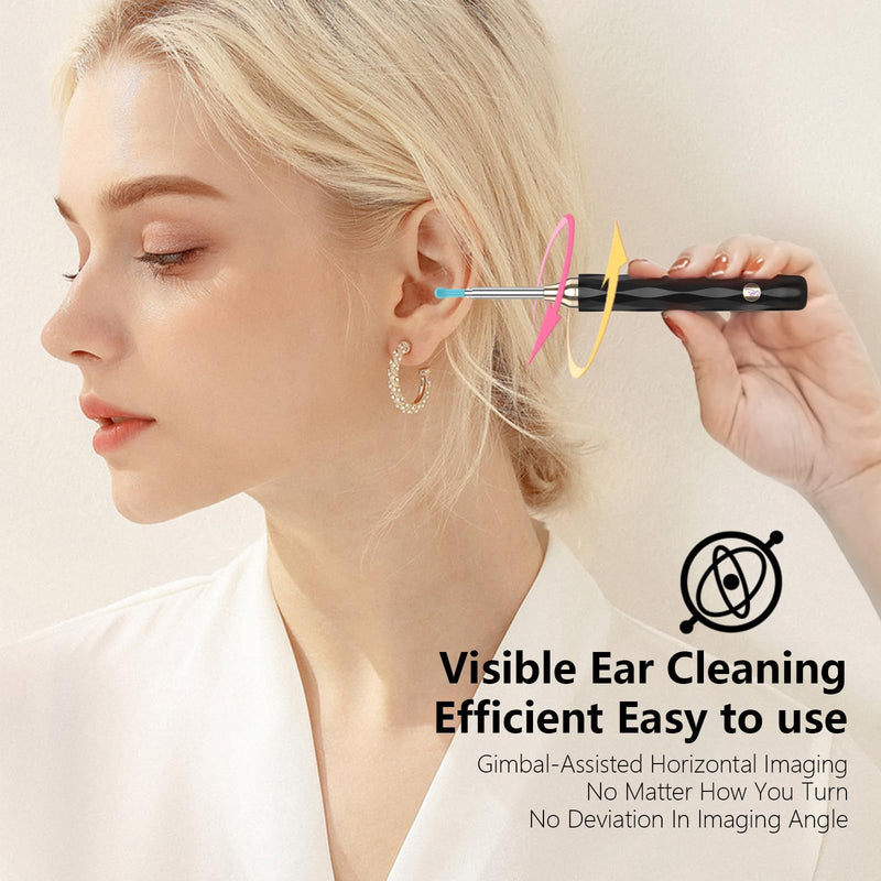 [Australia] - EarFairy Earwax Remover Otoscope Wifi Ear Cleaner Camera HD Wireless Waterproof Ear Mirror 360° Wide Angle Ear Cleaner with 3.5mm Lens and 6 LEDs for iPhone, iPad and Android Smartphones 