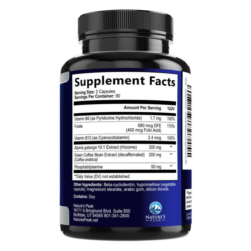 Brain Memory Supplement Pills - 3X Strength Nootropics for Concentration, Clarity & Focus Support - Brain Health Cognitive Vitamins B6 B12 with Folate & Phosphatidylserine, Brain Booster, 180 Capsules 180 Count (Pack of 1)