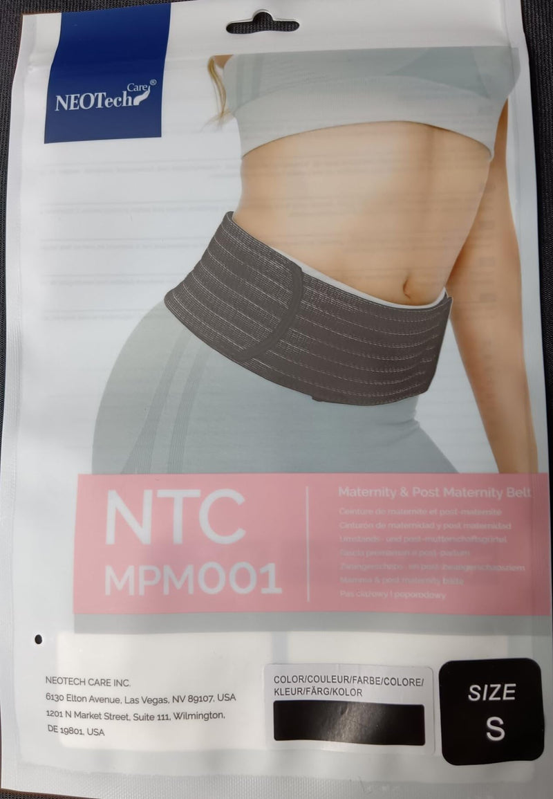 [Australia] - NeoTech Care 3-in-1 Maternity Pregnancy Support, Postpartum Belly Wrap & Pelvis Belt/Brace/Band (Black, Small Size) S Black 
