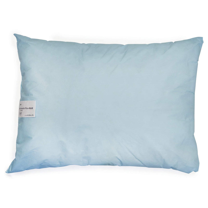 [Australia] - McKesson Medical Pillow [1 Count] Limited Reusable Hospital Bed Pillows, Fluid Moisture and Stain-Resistant, Blue, 20 in x 26 in 20 x 26 Inches (1 Count) 