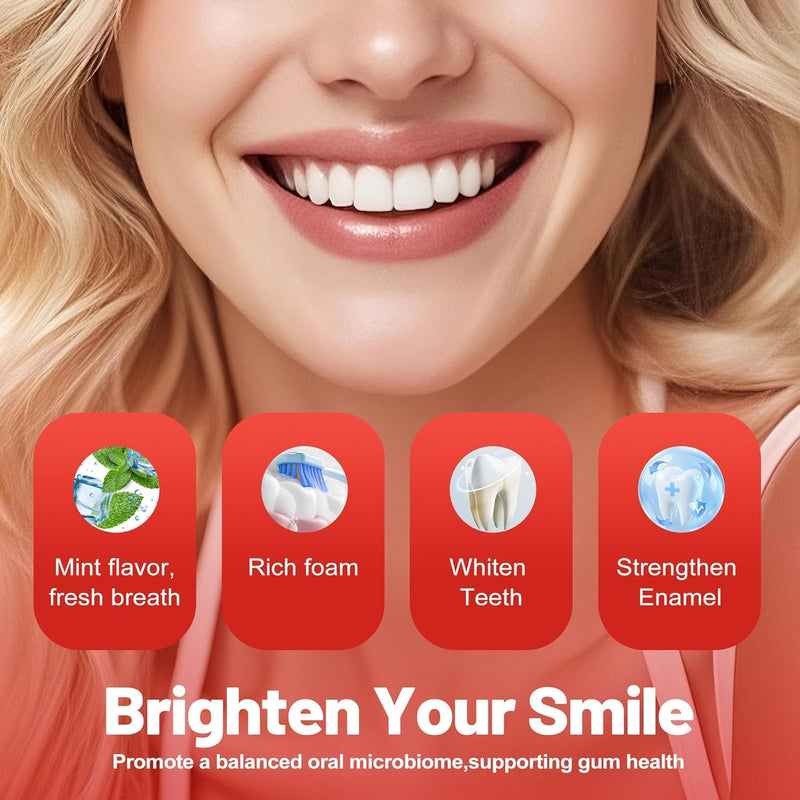 [Australia] - Sp-6 Probiotics Whitening Toothpaste - Sp6 Brightening Tooth Paste Enhanced Super Probiotic Formula Deep Cleaning Fresh Breath Dental Gum Health Oral Microbiota Strength Enamel Care 3 