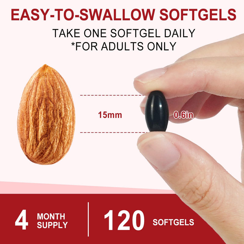[Australia] - Astaxanthin Supplements 12mg, 120 Softgels for 4 Month Supply - Premium Antioxidant Supplement from Natural Microalgae, Supports Wellness for Skin, Eyes and Joints, Non-GMO & No Gluten 