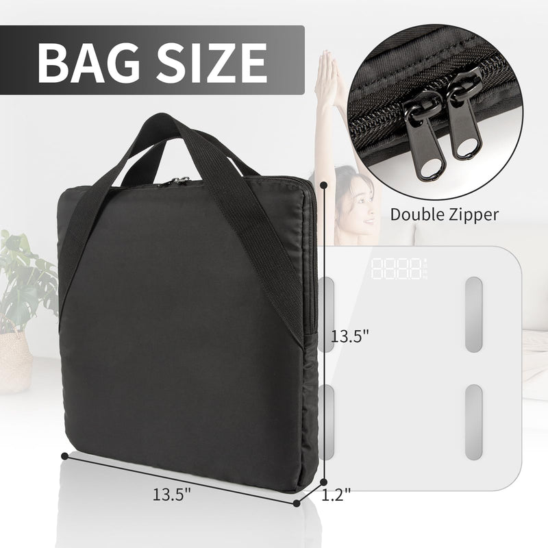 [Australia] - Yxmeiguo Carrying Travel Bag for Body Composition Monitor Scale Storage Bag Fits Most Smart Scale for Body Weight Portable Body Composition Monitor Scale Travel Storage Case with Reinforced Handle 
