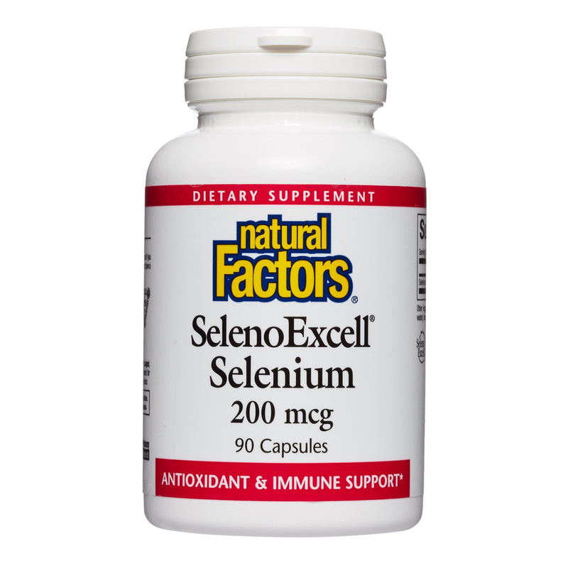 [Australia] - Natural Factors, SelenoExcell Selenium 200mcg, Antioxidant & Immune Support, 90 Capsules Standard Packaging 