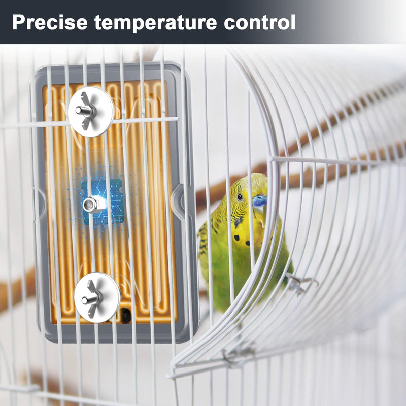 Fenocran Indoor Bird Heater Pad, USB Bird Warmer Heater, Bird Heater for Parakeets 4.5" X 7" - PawsPlanet Australia