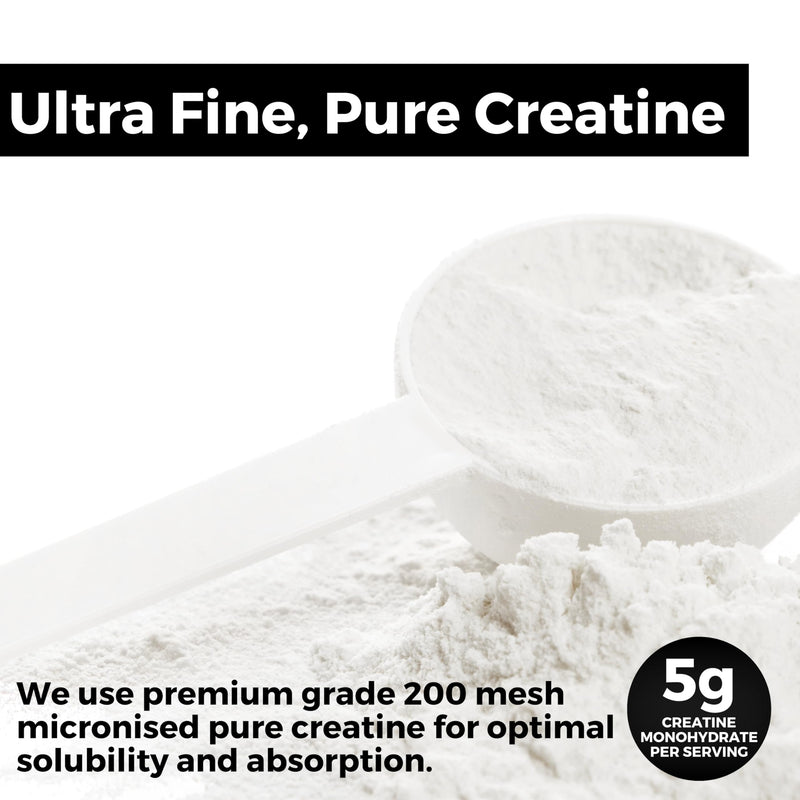 Premium Creatine Monohydrate Powder, Creapact® - 100% Ultra Pure, Unflavoured Micronised Creatine Powder | for Muscle Growth, Performance & Recovery - 100 Servings (500 Grams | 5g per Serving)