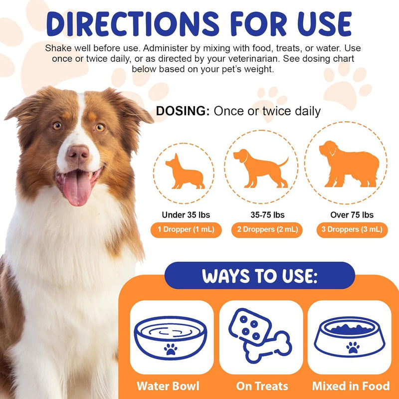 Liquid Collagen for Dogs, with Biotin and Ginger, 60ml